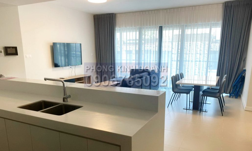 Cho thuê Gateway Thảo Điền 4 phòng ngủ view sông tầng trung nội thất full