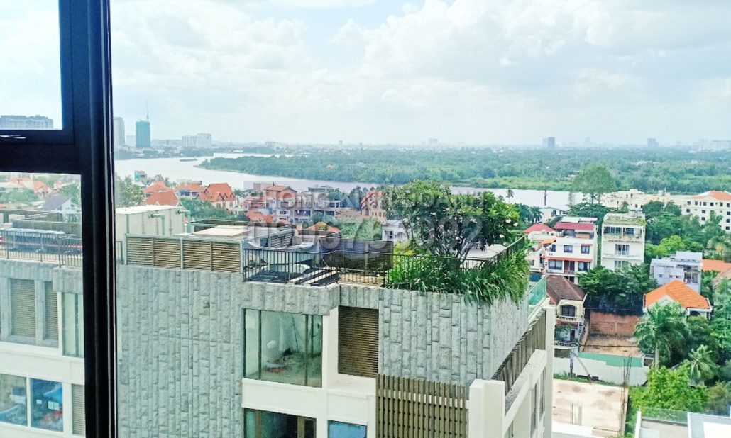 Căn Gateway Thảo Điền cho thuê 2 phòng ngủ nhà trống view sông tầng cao