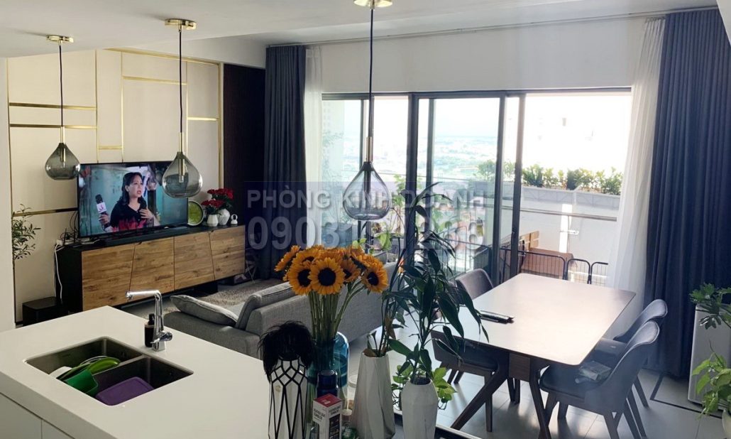 Căn hộ Gateway Thảo Điền cho thuê 2 phòng view sông lầu cao nội thất xịn