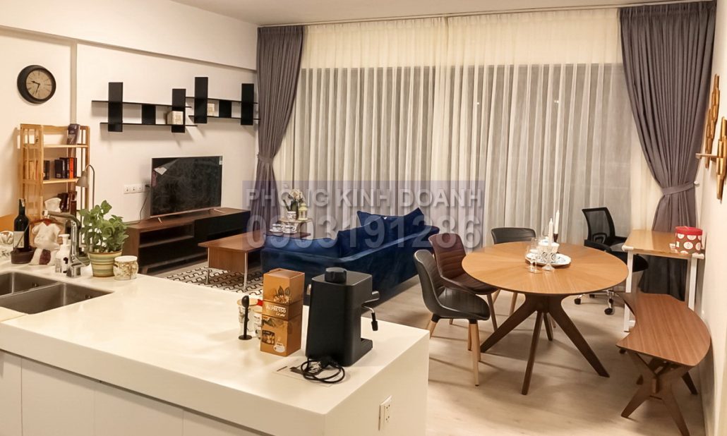 Căn Gateway Thảo Điền cho thuê 2 phòng ngủ view sông lầu cao full nội thất