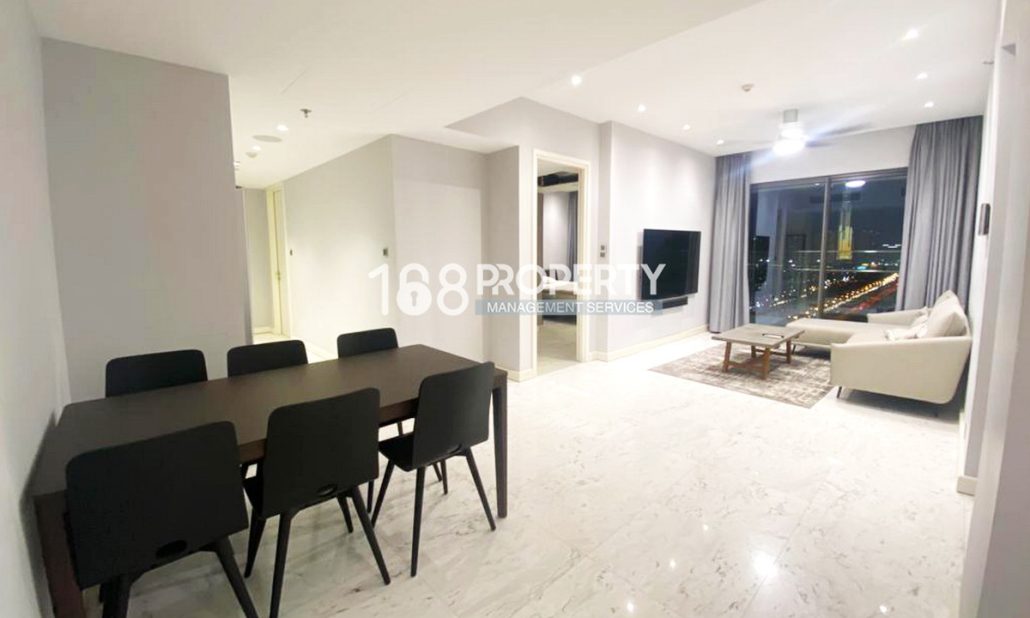 Căn Gateway Thảo Điền cho thuê 2 phòng ngủ view L81 – sông lầu cao nhà đẹp