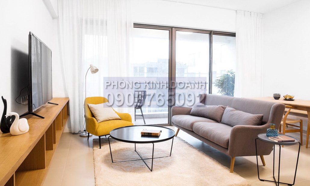 Gateway Thảo Điền cho thuê 2 phòng ngủ view hồ bơi tầng trung có nội thất