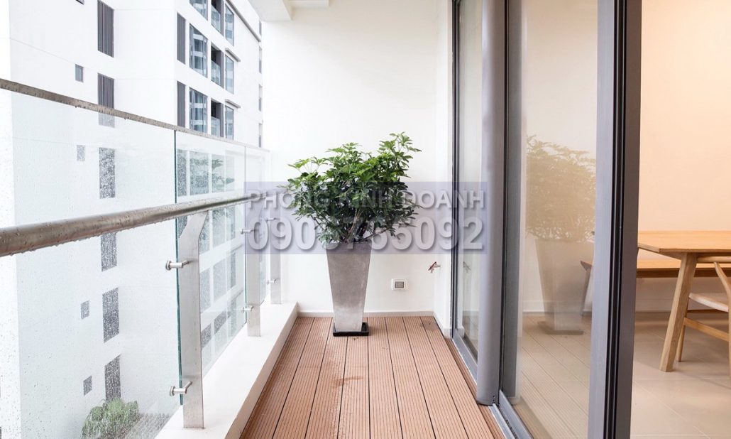 Gateway Thảo Điền cho thuê 2 phòng ngủ view hồ bơi tầng trung có nội thất