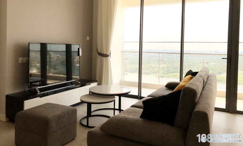 Cho thuê Gateway Thảo Điền 3 phòng ngủ view sông lầu 28 nội thất cao cấp