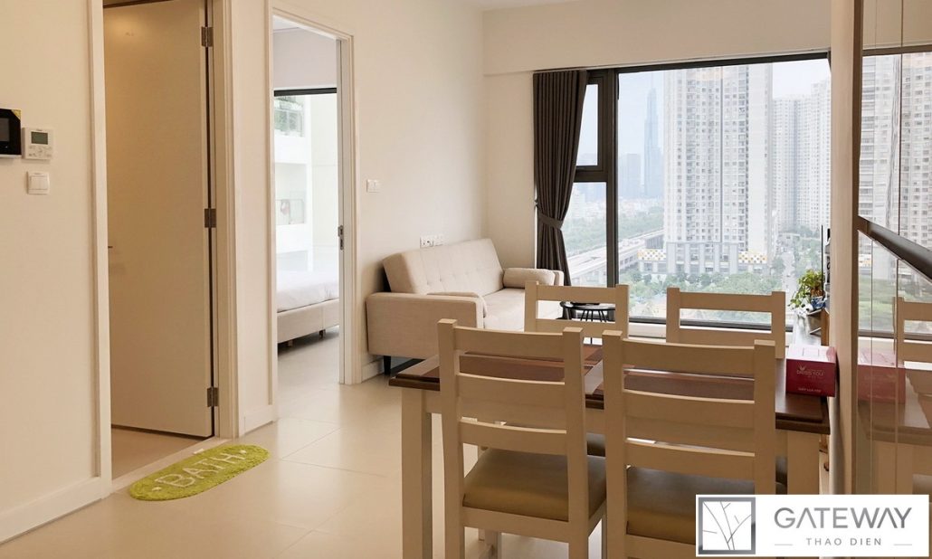 Gateway Thảo Điền cho thuê căn hộ 1 phòng ngủ full nội thất view thoáng đẹp
