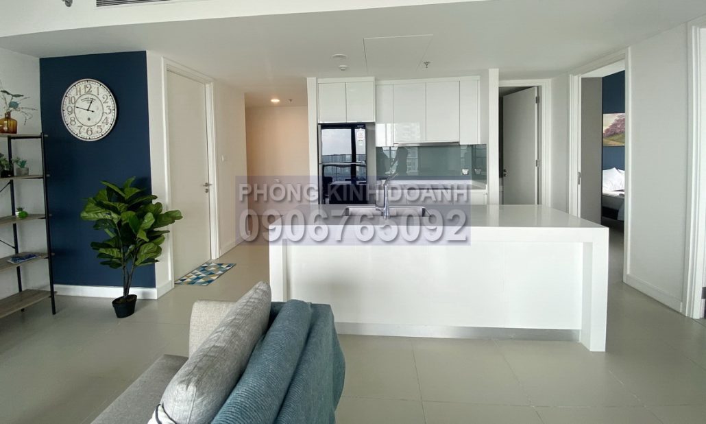 Gateway Thảo Điền căn hộ 2 phòng ngủ cho thuê đủ nội thất lầu cao view mát