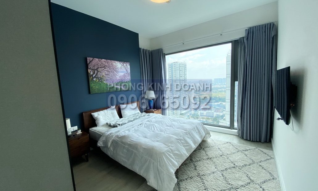 Gateway Thảo Điền căn hộ 2 phòng ngủ cho thuê đủ nội thất lầu cao view mát
