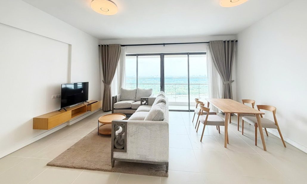 Gateway Thảo Điền cho thuê căn 2 phòng ngủ view sông lầu cao nội thất đẹp