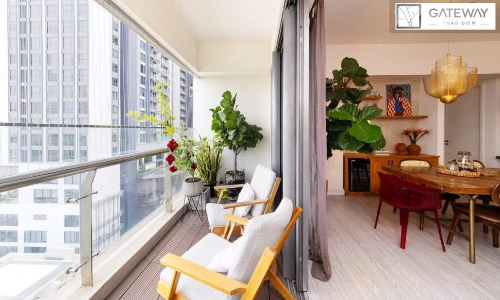 Gateway Thảo Điền cho thuê căn hộ 3 phòng ngủ view sông đầy đủ nội thất