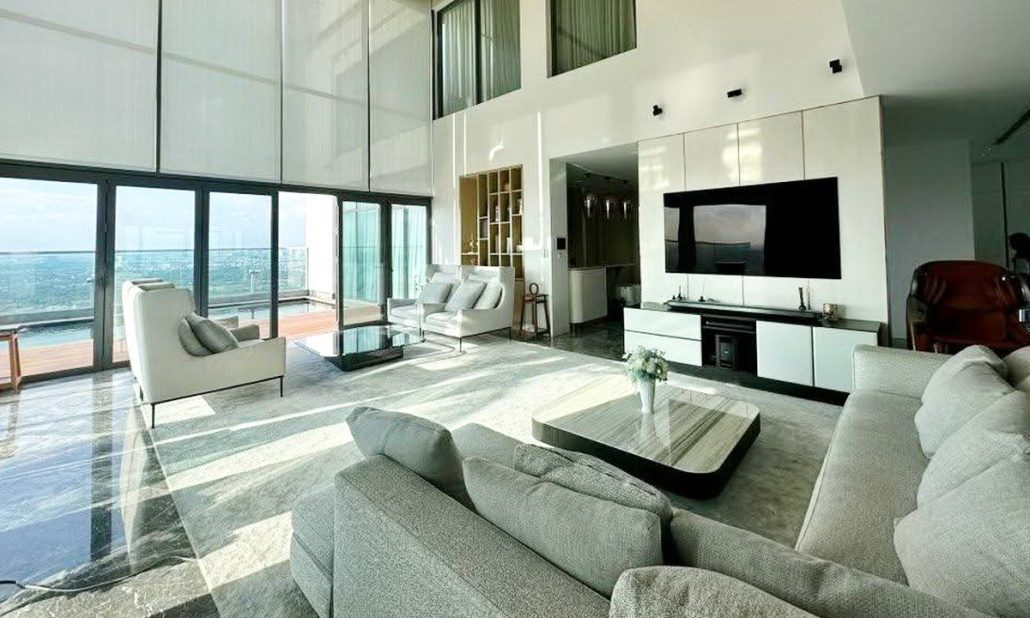 Gateway Thảo Điền cho thuê penthouse 4 phòng ngủ view sông nội thất sang
