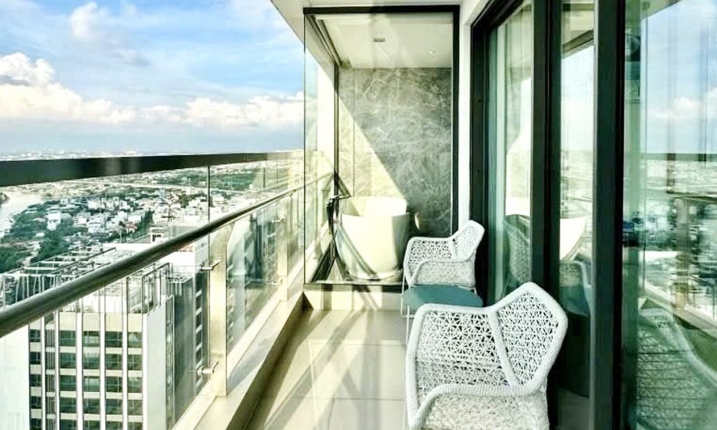 Gateway Thảo Điền cho thuê penthouse 4 phòng ngủ view sông nội thất sang
