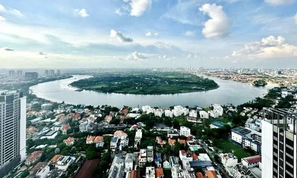 Gateway Thảo Điền cho thuê penthouse 4 phòng ngủ view sông nội thất sang