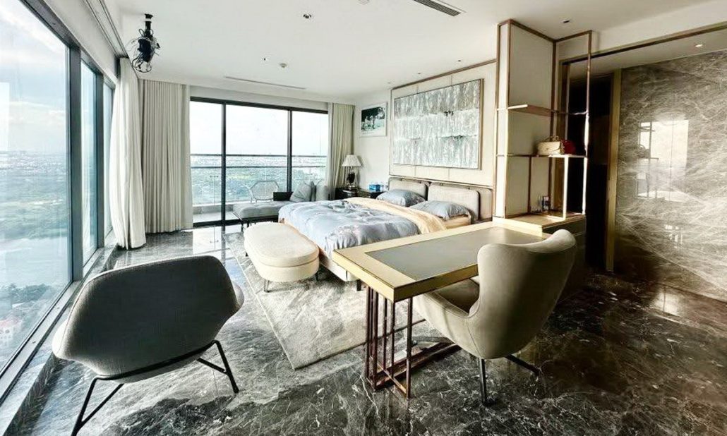 Gateway Thảo Điền cho thuê penthouse 4 phòng ngủ view sông nội thất sang